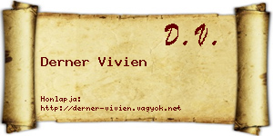 Derner Vivien névjegykártya